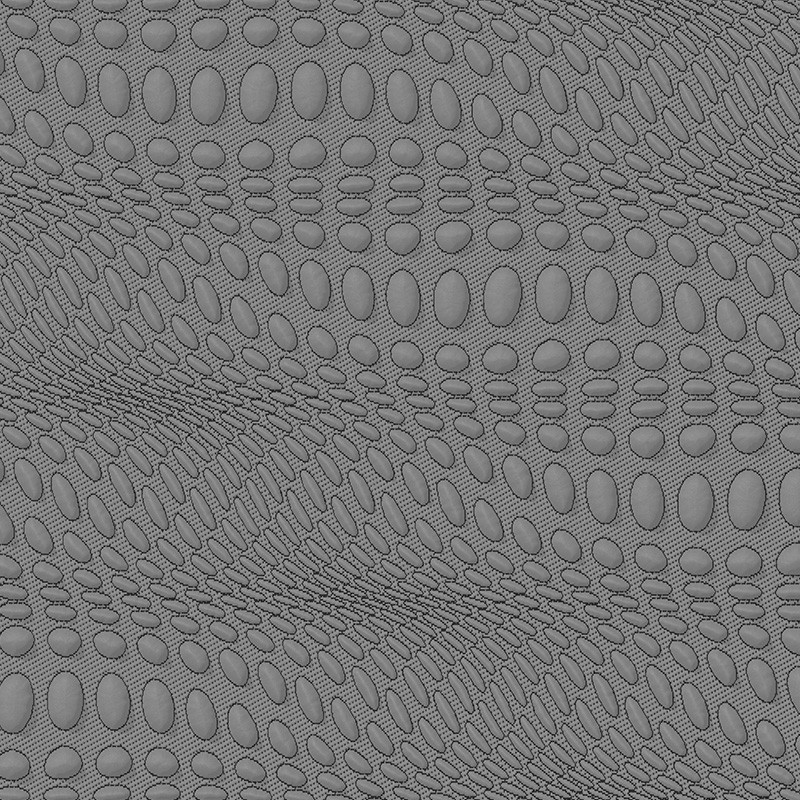 Pebbled graphene knitted fabric