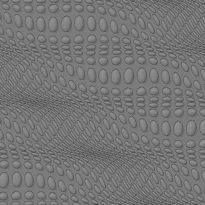 Pebbled graphene knitted fabric