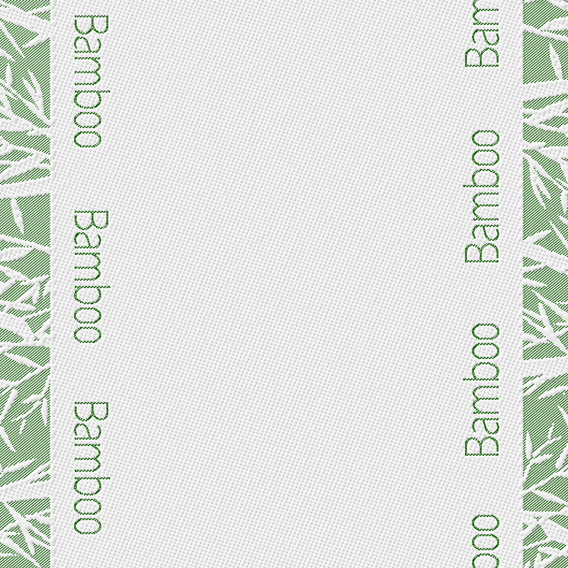 Zoned bamboo knitted fabric